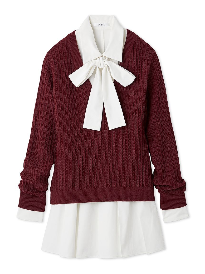 SNIDEL「シャツコンビチュニック」|チュニック|