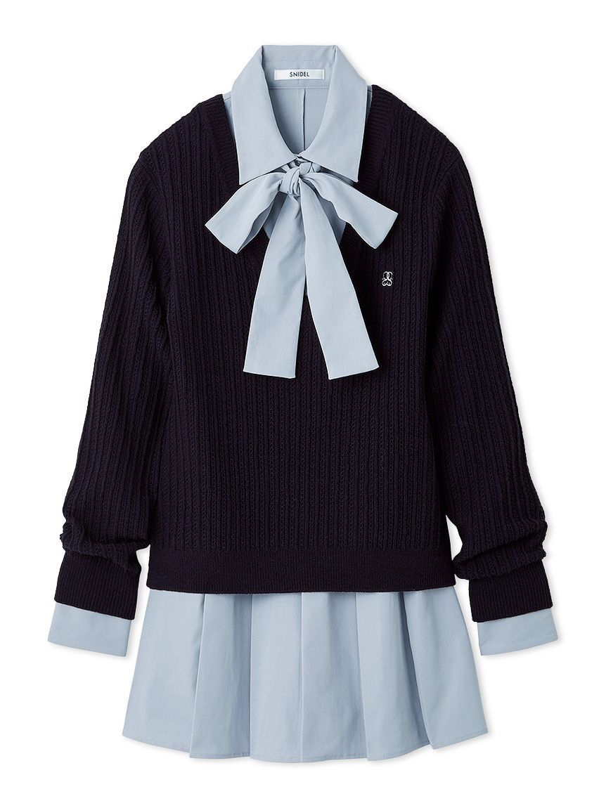 SNIDEL「シャツコンビチュニック」|チュニック|
