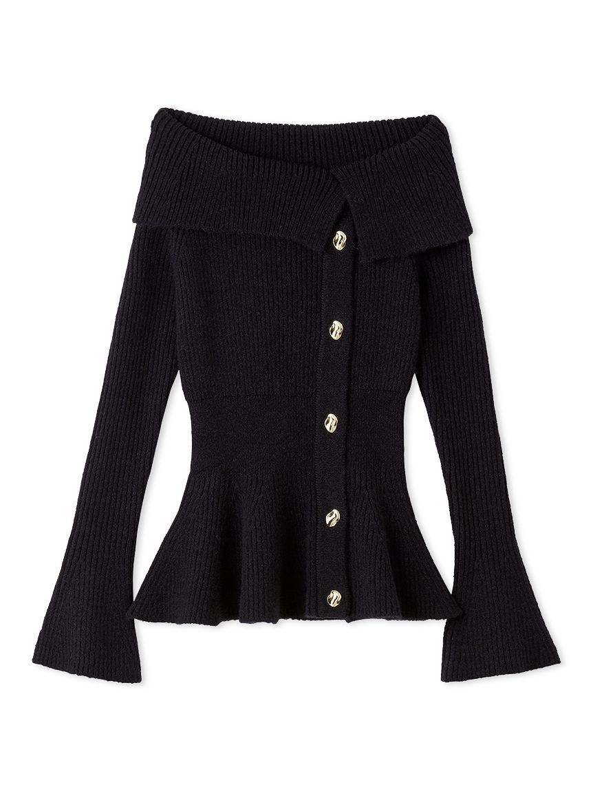 SNIDEL「ペプラムニットプルオーバー」|ニット・セーター|NVY