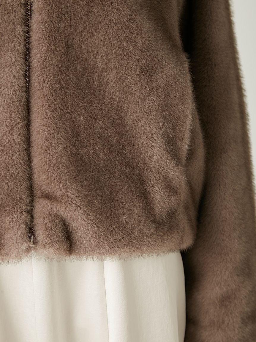 FRAY I.D「ECOPELビッグカラーショートジャケット」|テーラードジャケット|