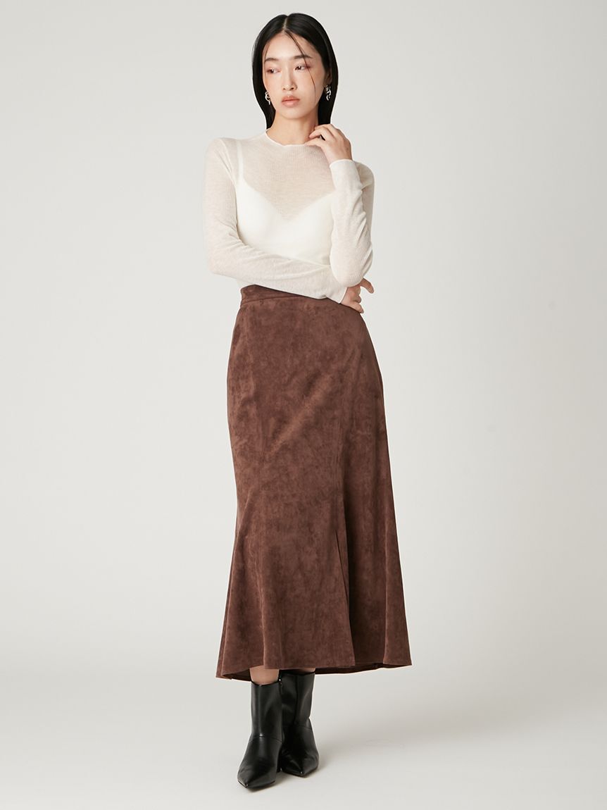 FRAY I.D「レザーライクナロースカート」|スカート|