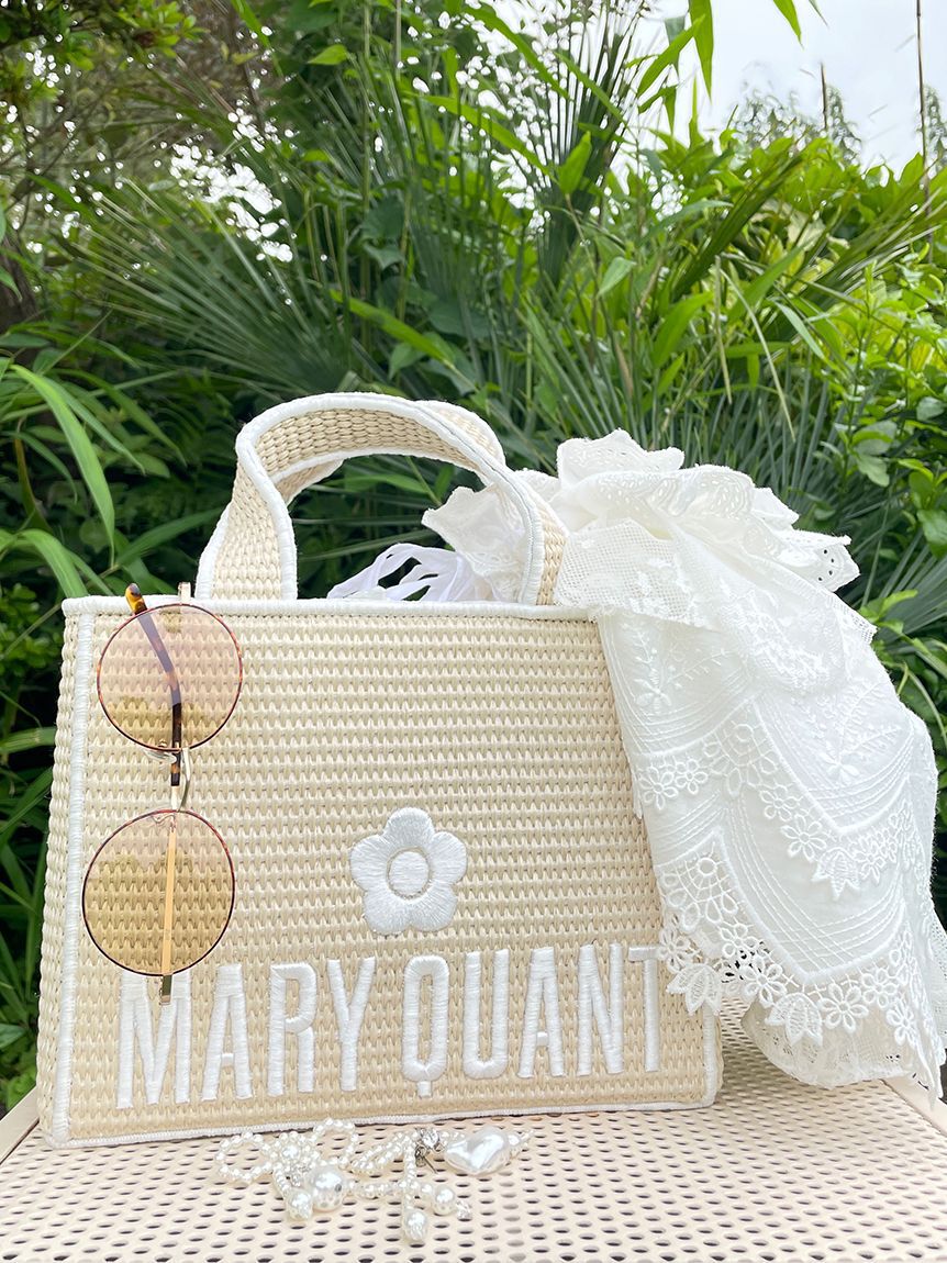 LILY BROWN「【限定カラー】【LILY BROWN&times;MARY QUANT】ジュートロゴトート」|トートバッグ|