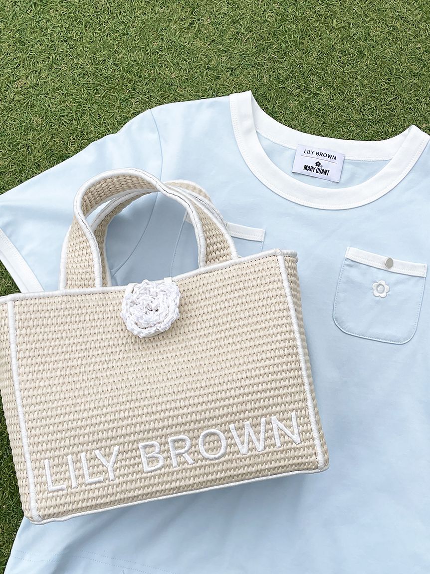 LILY BROWN「【限定カラー】【LILY BROWN&times;MARY QUANT】ジュートロゴトート」|トートバッグ|