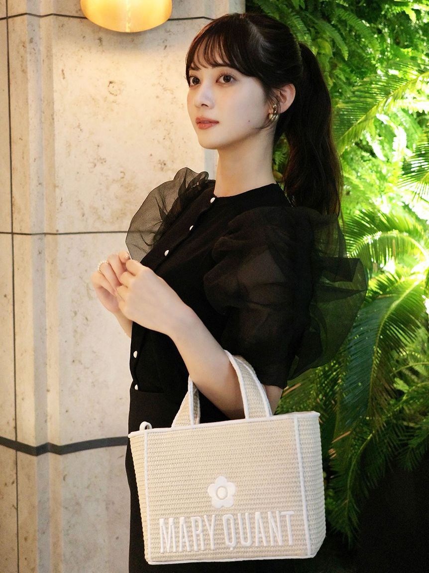 LILY BROWN「【限定カラー】【LILY BROWN&times;MARY QUANT】ジュートロゴトート」|トートバッグ|