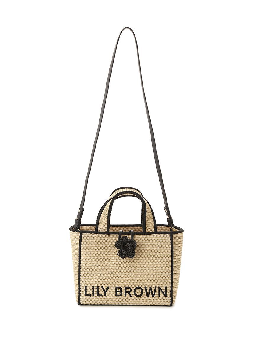 LILY BROWN「【限定カラー】【LILY BROWN&times;MARY QUANT】ジュートロゴトート」|トートバッグ|