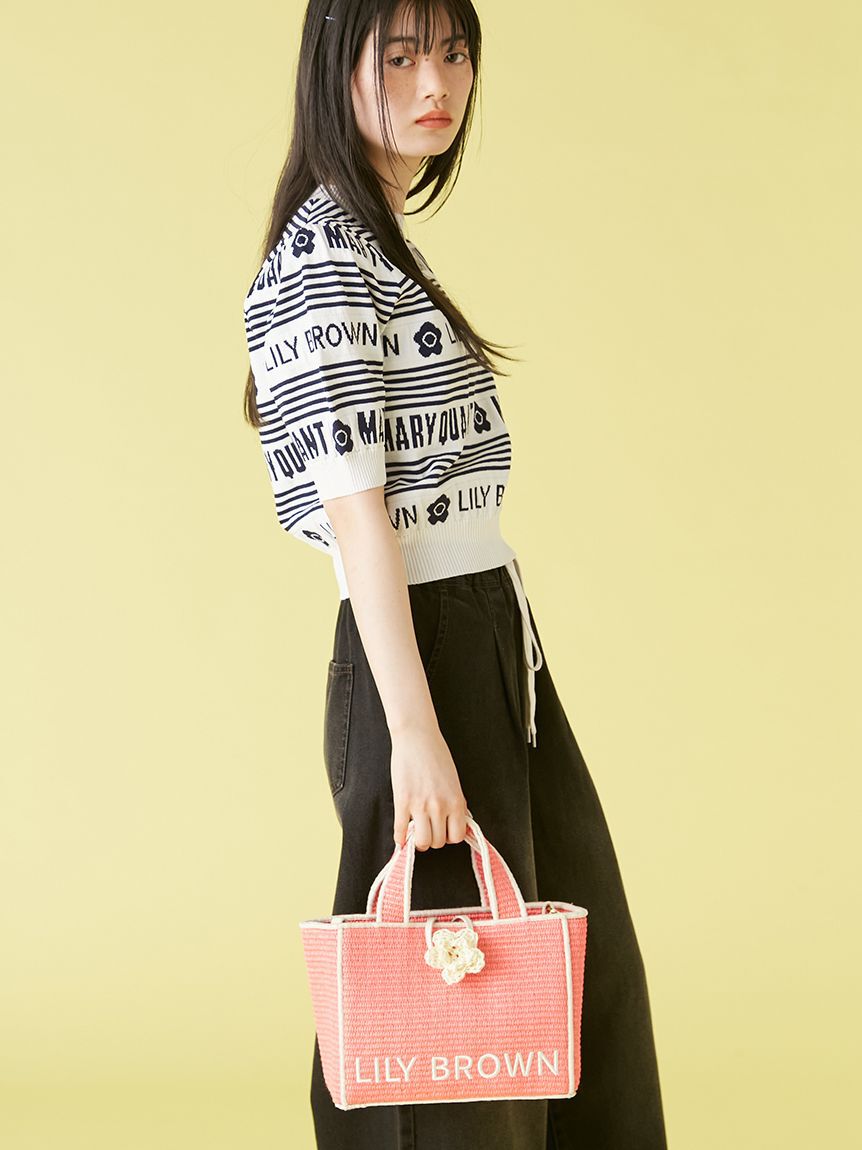 LILY BROWN「【限定カラー】【LILY BROWN&times;MARY QUANT】ジュートロゴトート」|トートバッグ|