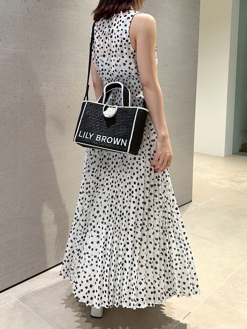 LILY BROWN「【限定カラー】【LILY BROWN&times;MARY QUANT】ジュートロゴトート」|トートバッグ|