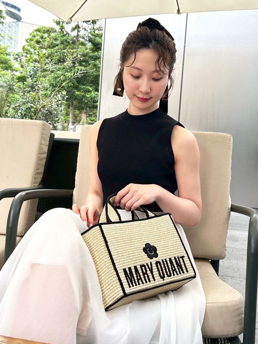 LILY BROWN「【限定カラー】【LILY BROWN&times;MARY QUANT】ジュートロゴトート」|トートバッグ|