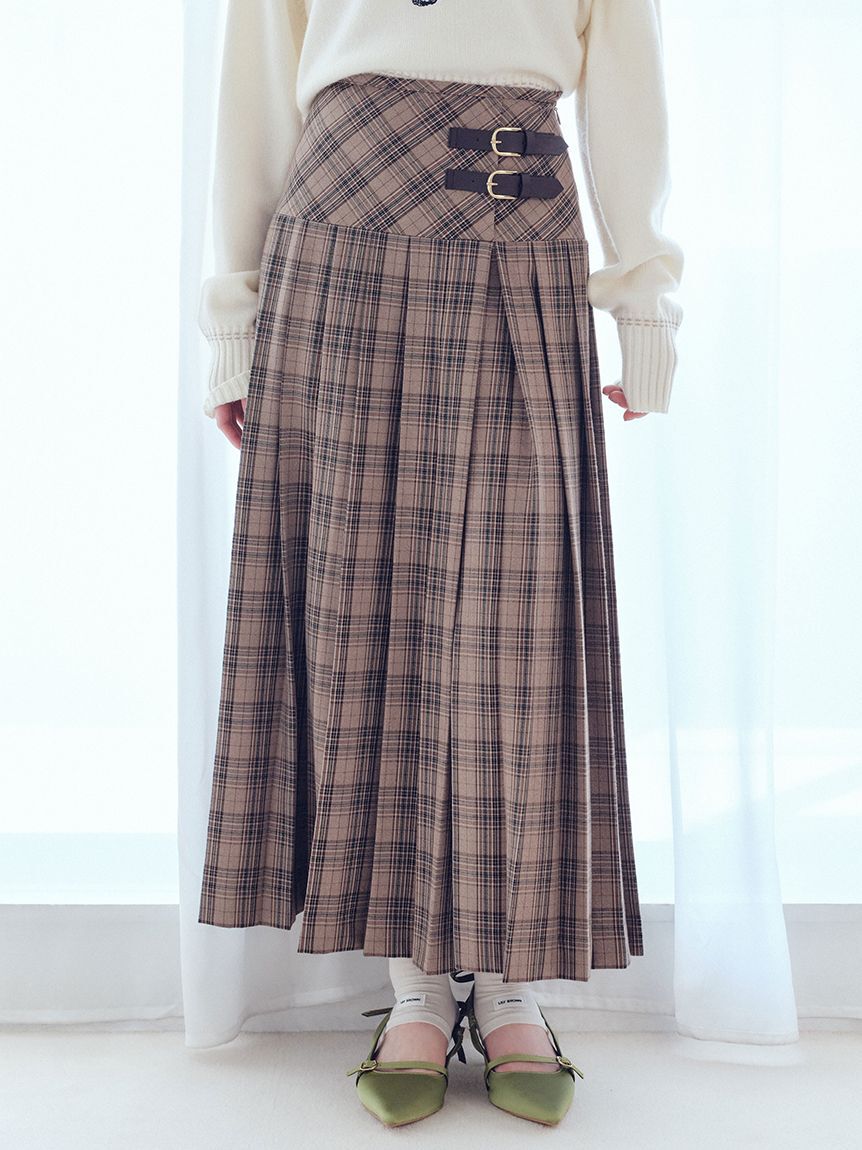 LILY BROWN「ベルテッドプリーツスカショーパン」|その他|