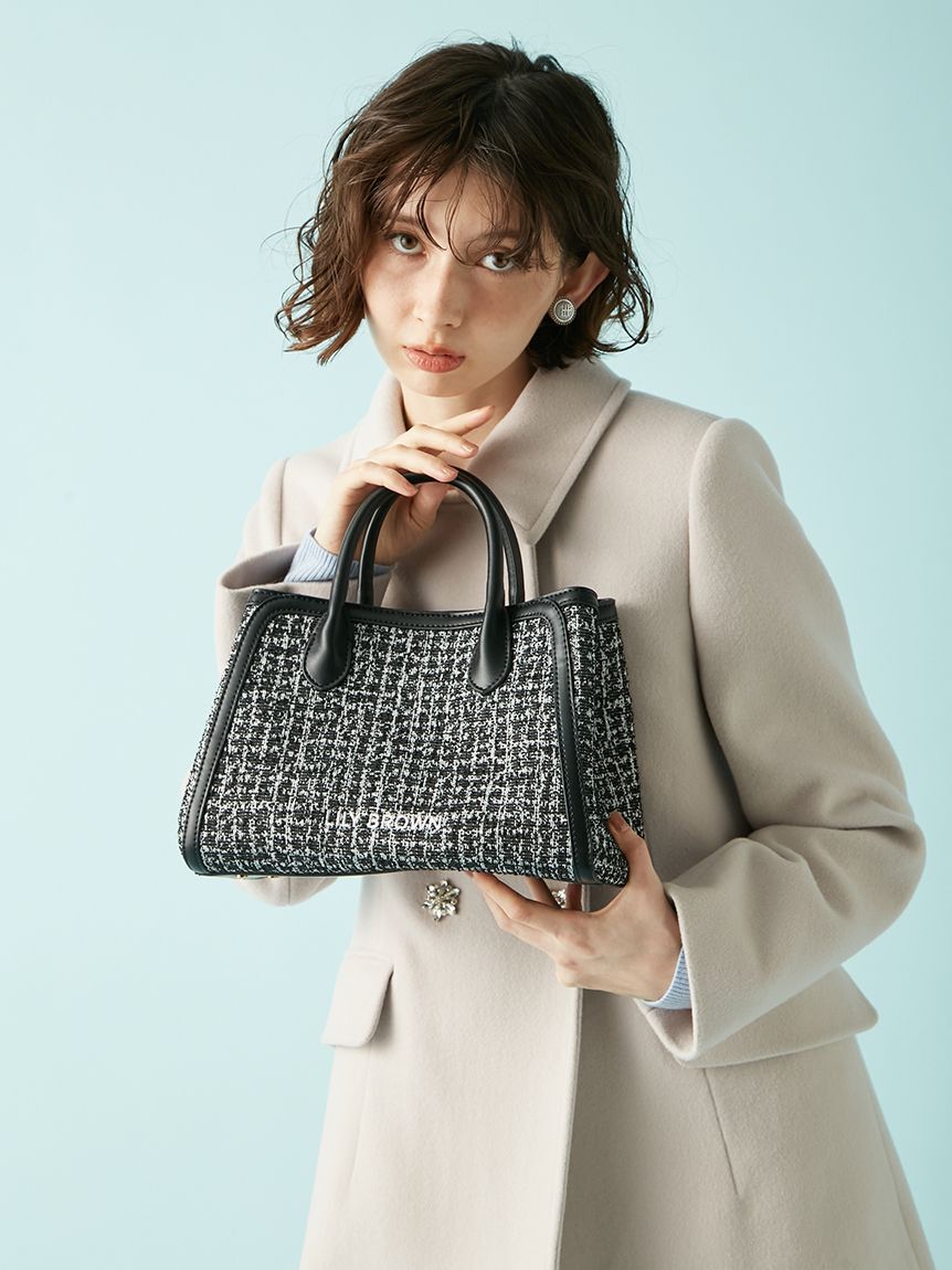 LILY BROWN「ロゴ刺繍バリエーショントートバッグ」|トートバッグ|BLK
