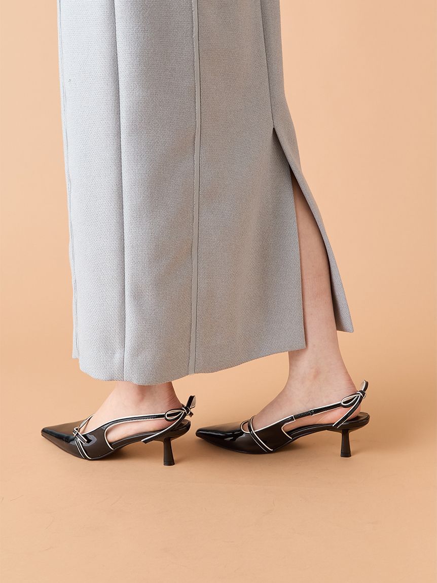 LILY BROWN「シフォンレイヤードツイードワンピース」|ワンピース|