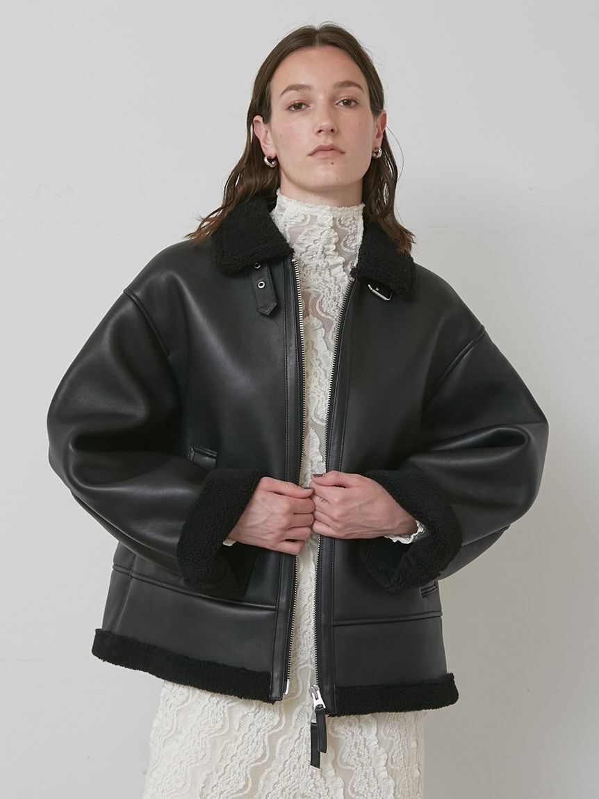 styling/「ラムレザーフライトジャケット」|ミリタリー・モッズコート|