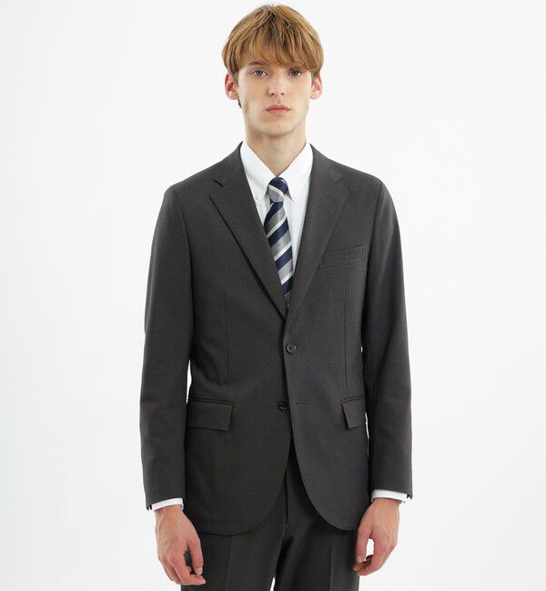 MACKINTOSH PHILOSOPHY「トロッター エクストラソリッドジャケット 2WAYストレッチツイル」|テーラードジャケット|チャコールグレー