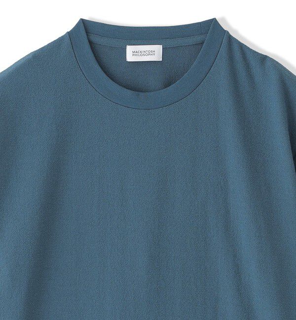 MACKINTOSH PHILOSOPHY「パイル調ドライミックス クルーネックプルオーバー」|Tシャツ・カットソー|