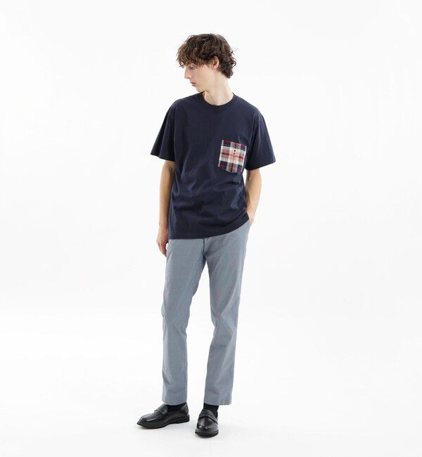 MACKINTOSH PHILOSOPHY「バッキンガムベア チェックポケット半袖Tシャツ」|Tシャツ・カットソー|