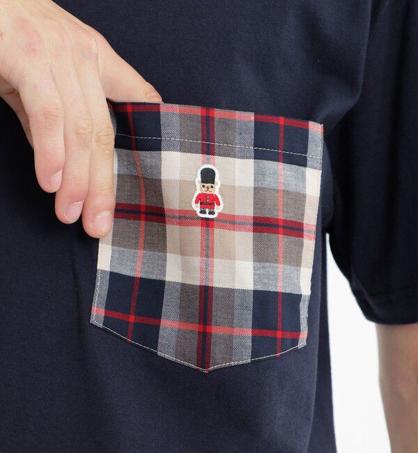 MACKINTOSH PHILOSOPHY「バッキンガムベア チェックポケット半袖Tシャツ」|Tシャツ・カットソー|