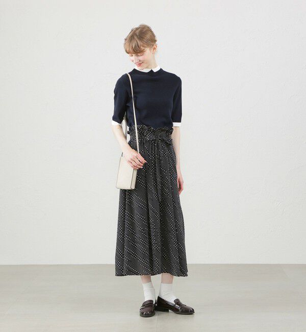 MACKINTOSH PHILOSOPHY「Cleric Collar Knit半袖」|ニット・セーター|