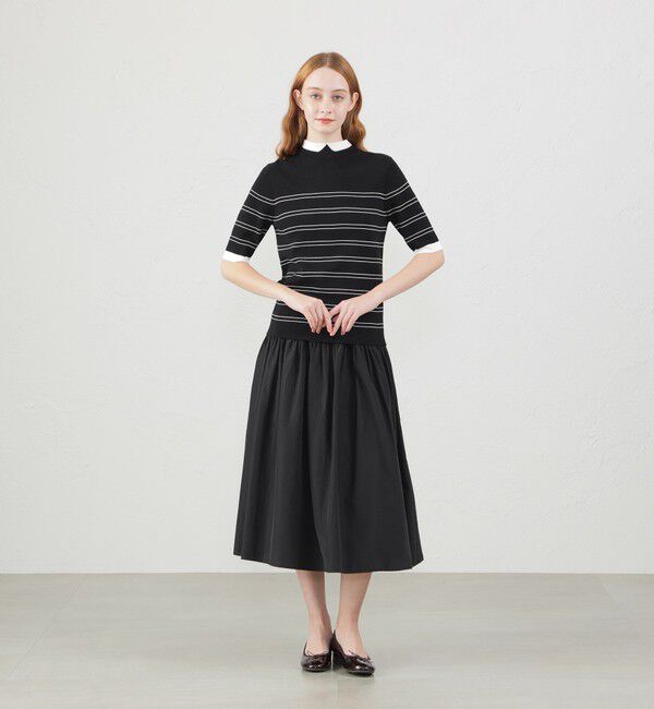 MACKINTOSH PHILOSOPHY「Cleric Collar Knit半袖」|ニット・セーター|
