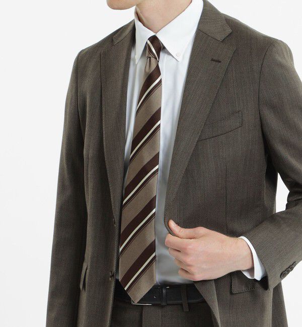 MACKINTOSH PHILOSOPHY「メランジストライプ レギュラータイ」|ネクタイ・蝶ネクタイ|