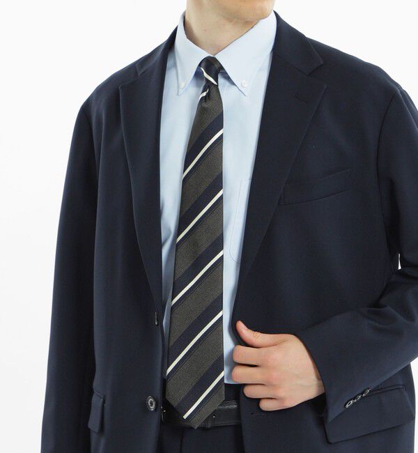 MACKINTOSH PHILOSOPHY「メランジストライプ レギュラータイ」|ネクタイ・蝶ネクタイ|