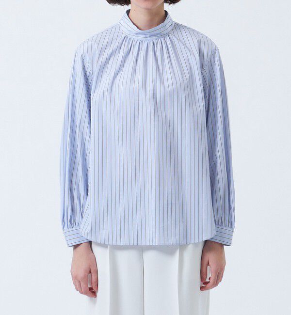 MACKINTOSH PHILOSOPHY「THOMAS MASON スタンドカラーブラウス」|シャツ・ブラウス|