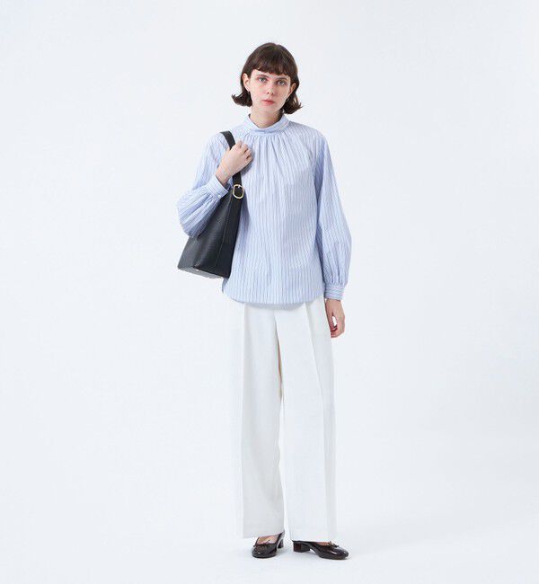 MACKINTOSH PHILOSOPHY「THOMAS MASON スタンドカラーブラウス」|シャツ・ブラウス|