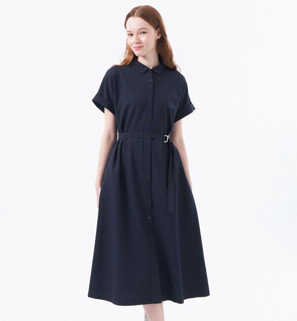 MACKINTOSH PHILOSOPHY「サッカーシャツワンピース」|ワンピース|ネイビー