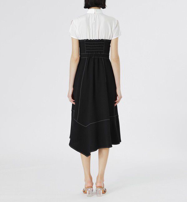  「ビスチェコンビハーフスリーブワンピース」|ワンピース|