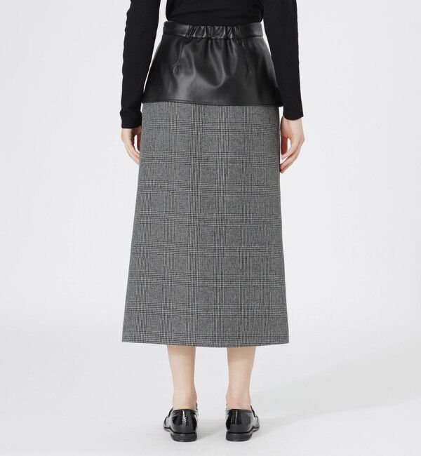  「グレンチェックコンビスカート」|スカート|