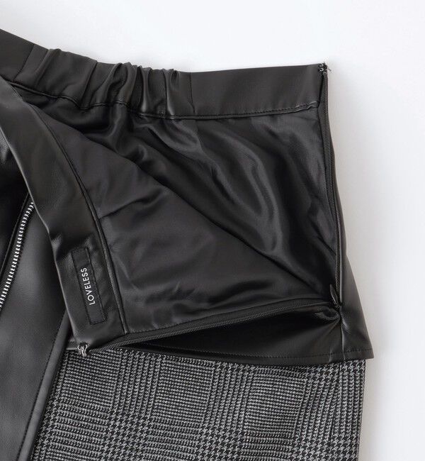  「グレンチェックコンビスカート」|スカート|