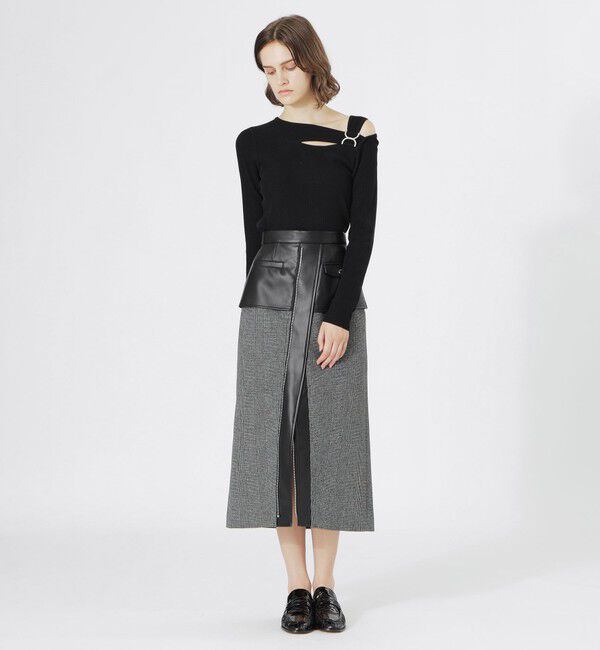  「グレンチェックコンビスカート」|スカート|