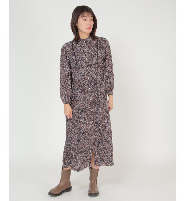 ikka「プリントボザム切り替えワンピース」|ワンピース|