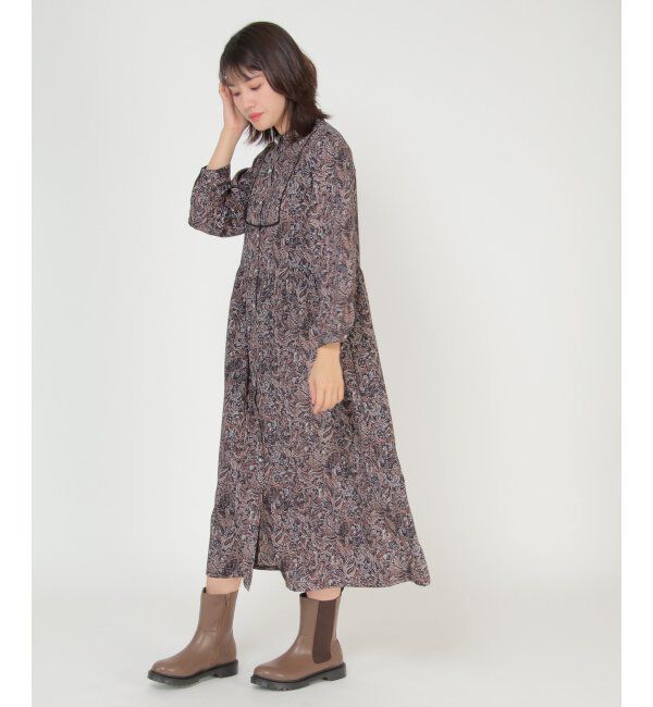 ikka「プリントボザム切り替えワンピース」|ワンピース|ノウコン