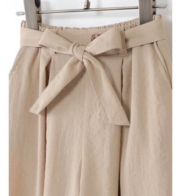 ikka kids「リボンベルトスラブワイドパンツ」|その他|