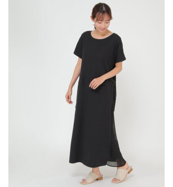 ikka「異素材切り替えワンピース」|ワンピース|