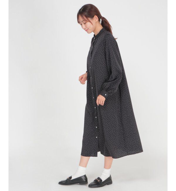 ikka「肩タックシャツワンピース」|その他|