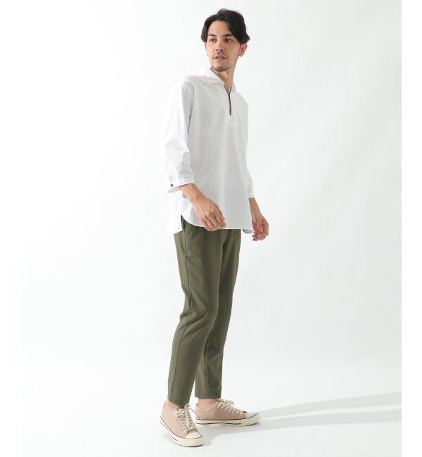 ikka「シアサッカーアンクルパンツ」|その他|