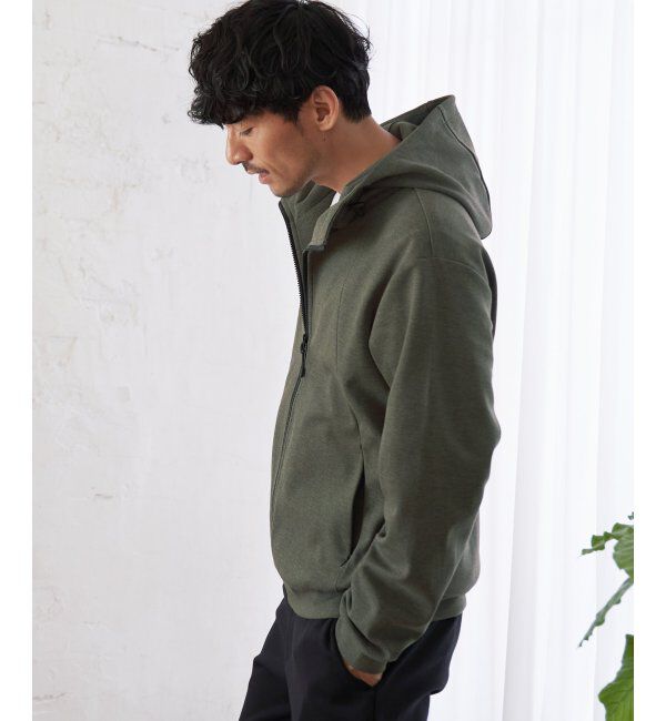 ikka「テックストレッチジップパーカー」|カーディガン|