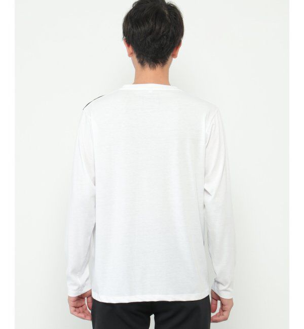 ikka「ストライプミックス切り替えロンT」|Tシャツ・カットソー|