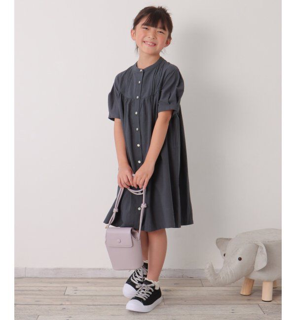 ikka kids「前開き2wayワンピース（120~160cm）」|スカート|