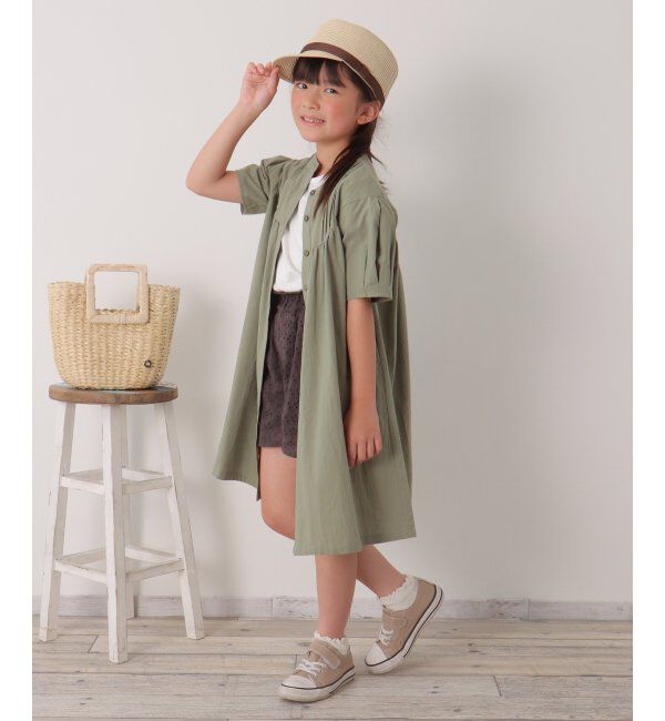 ikka kids「前開き2wayワンピース（120~160cm）」|スカート|