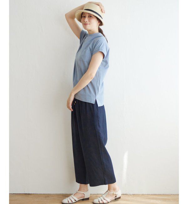 ikka「【雑誌 InRed 6月号掲載】麻混ベルト付きワイドパンツ」|その他|