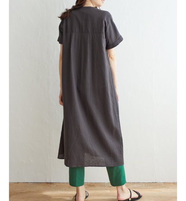 ikka「レーヨン麻半袖2WAYワンピース」|ワンピース|