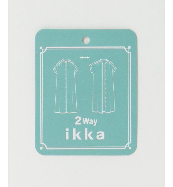 ikka「レーヨン麻半袖2WAYワンピース」|ワンピース|