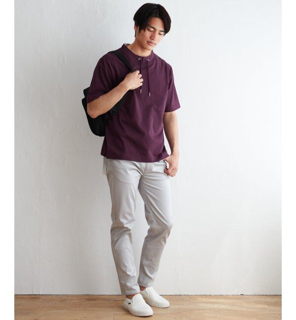 ikka「ヒヤテックルーイカラー5分袖」|Tシャツ・カットソー|