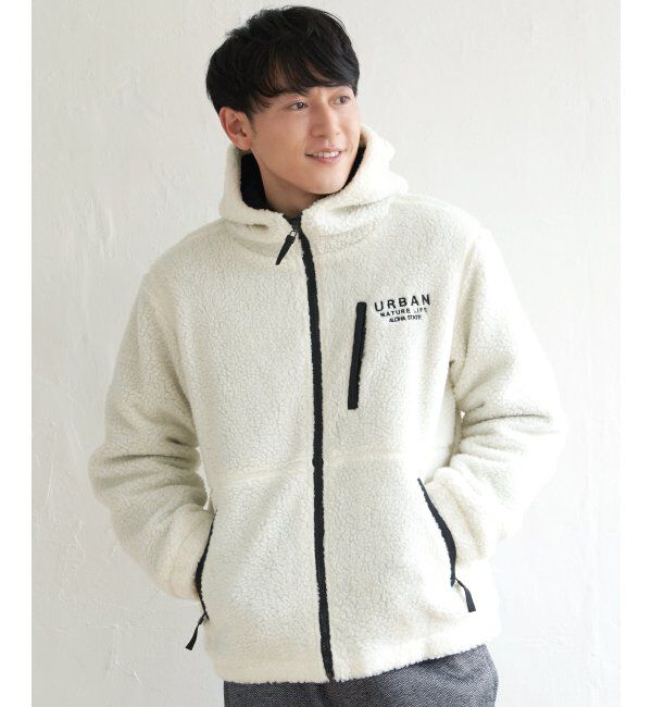 ikka「URBAN NATURE LIFE アーバンネイチャーライフ ボアブルゾン」|ブルゾン・スタジャン|