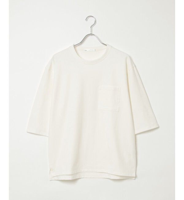 ikka「ストレッチインレイ7分袖Tシャツ」|Tシャツ・カットソー|