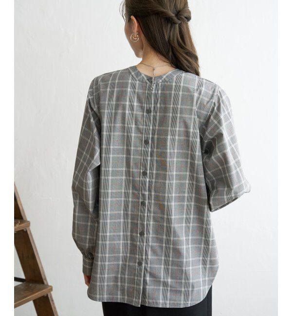 ikka「前後2WAYバンドカラーシャツ」|シャツ・ブラウス|