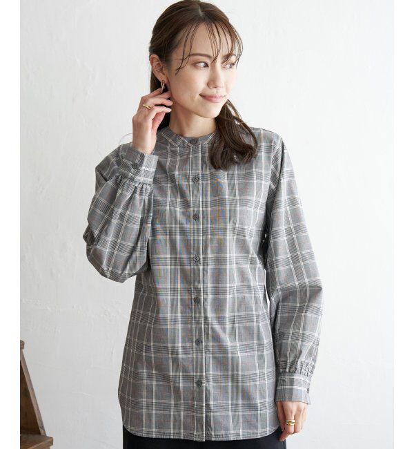 ikka「前後2WAYバンドカラーシャツ」|シャツ・ブラウス|