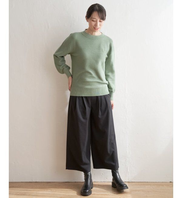 ikka「カットジャガードワイドクロップド」|その他|